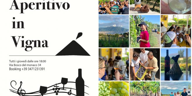 In vigna al tramonto sul Vesuvio: ogni giovedì è l’ora dell’aperitivo a Casa Setaro