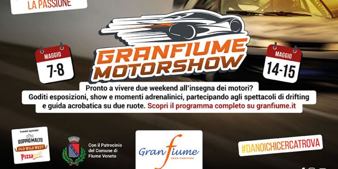 Arriva la IV^ edizione per il Granfiume Motorshow in programma per il mese di maggio nei weekend del 7 e 8, e 14 e 15.