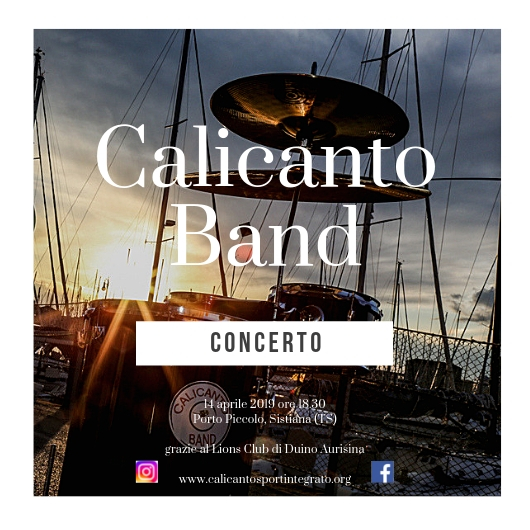Calicanto Band a Portopiccolo domenica 14 ore 18:30