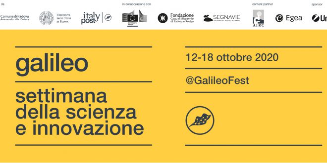 Domani 18 ottobre, ore 11, a Padova, cerimonia di consegna del Premio letterario Galileo per la divulgazione scientifica 2020