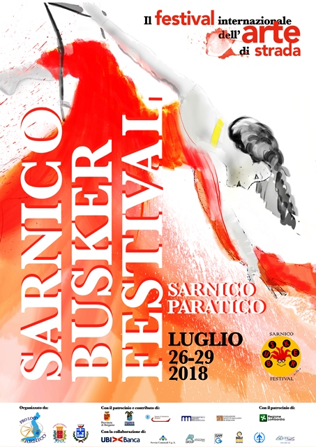 SARNICO BUSKER FESTIVAL Festival Internazionale dell’Arte diStrada/26-29 Luglio 2018/Lago d’Iseo