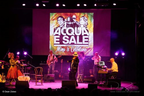 Acqua e sale Tribute Show  Omaggio a Mina e Celentano   Sabato 10 agosto, ore 21  Castello di San Giusto / Cortile delle Milizie