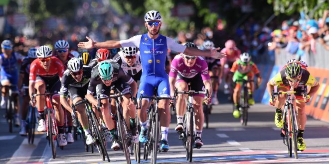 GAVIRIA HA VINTO LA TAPPA 5 DEL GIRO D’ITALIA, JUNGELS ANCORA IN MAGLIA ROSA