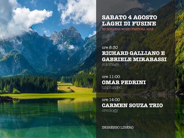 NO BORDERS MUSIC FESTIVAL annuncia 3 concerti naturalistici