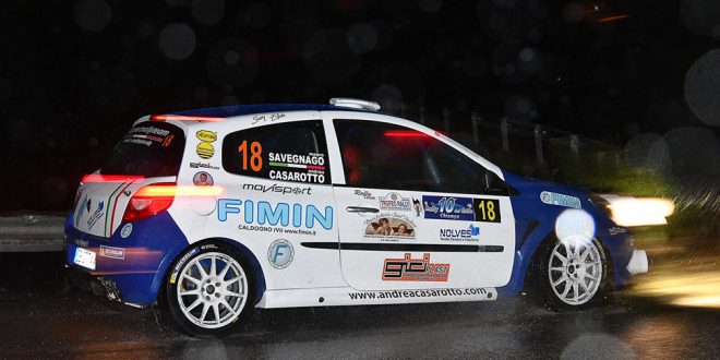 NEL NUBIFRAGIO DEL RALLY DEL GRIFO ANDREA CASAROTTO È SECONDO IN CLASSE R3C