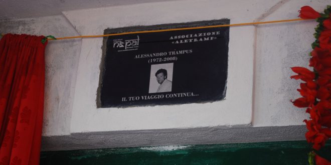 Associazione Aletramp-In Nepal una scuola porta il nome del goriziano Alessandro Trampus