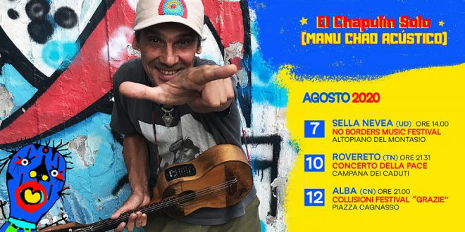 MANU CHAO ad agosto in Italia per 3 appuntamenti speciali