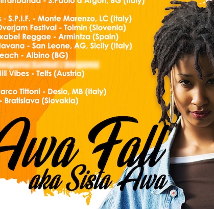 Awa Fall aka Sista Awa aggiorna le date del Tour 2018.