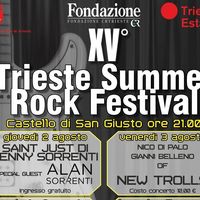 Prosegue venerdì 3 agosto al Castello di S. Giusto con il concerto di Nico Di Palo e Gianni Belleno dei New Trolls il “Trieste Summer Rock Festival” 2018