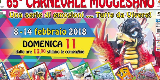 PROCLAMATI I VINCITORI DEL 65° CARNEVALE MUGGESANO: VINCE LA TROTTOLA CON IL TEMA VELENOSI