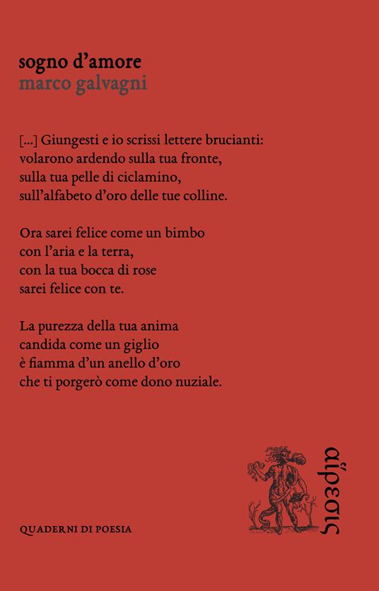 Sogno d’amore di Marco Galvagni (Eretica Edizioni, 2022)