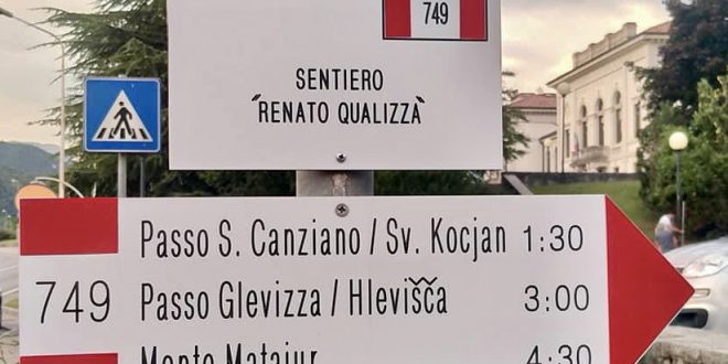 Il sentiero CAI 749 intitolato a Renato Qualizza
