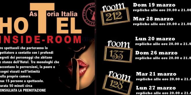 Anà-Thema Teatro presenta  Dal 19 al 28 mar.”INSIDE ROOM”