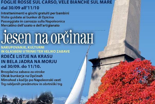 “Autunno a Opicina – Foglie rosse sul Carso, vele bianche sul mare ” in programma dal 29 settembre all’8 ottobre 2017