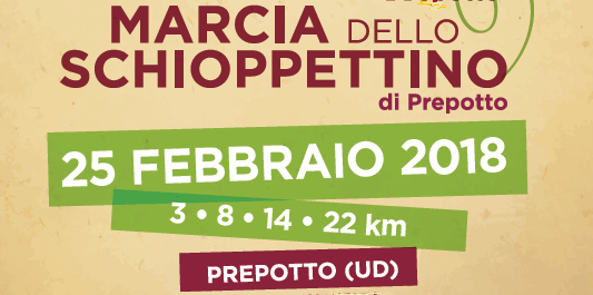 4^ MARCIA DELLO SCHIOPPETTINO: PREPOTTO  ( UD )  25 FEBBRAIO 2018