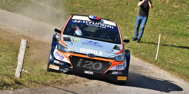 Rok Turk si impone con la Hyundai i20 R5 della Friulmotor anche al 13° Rally Idrija  ( SLO )