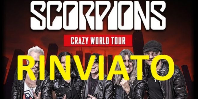 RINVIATO IL CONCERTO DEGLI SCORPIONS DEL 5 DICEMBRE A LUBIANA