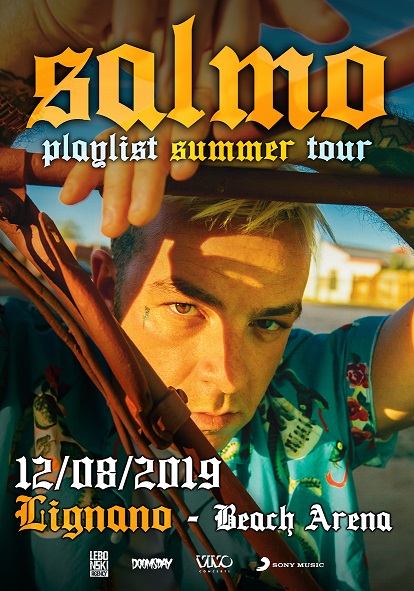 SALMO – Il rapper più amato dal pubblico italiano in concerto alla Beach Arena di Lignano Sabbiadoro il 12 agosto