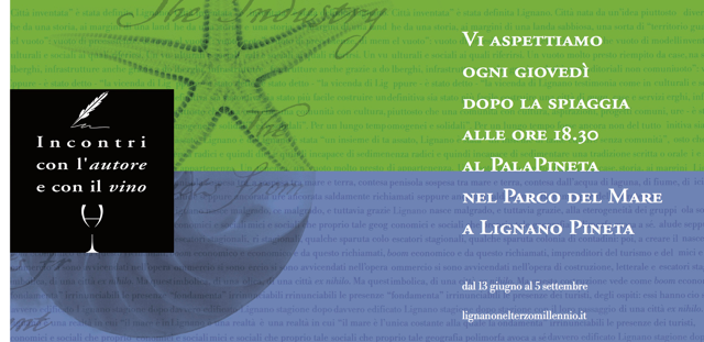 “UNA SAGA VENEZIANA”: IL ROMANZO STORICO DI  MARCO SALVADOR PROTAGONISTA GIOVEDI’ 4 LUGLIO AGLI INCONTRI CON L’AUTORE E CON IL VINO