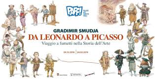La Mostra “Smudja. Da Leonardo a Picasso, viaggio a fumetti nella Storia dell’Arte” al PAFF! di Pordenone rimane aperta fino al 5 maggio!