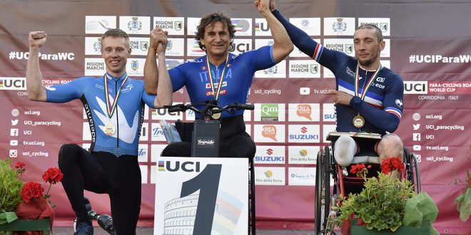 ZANARDI TRA I GRANDI PROTAGONISTI DELLA CRONO DI CORRIDONIA