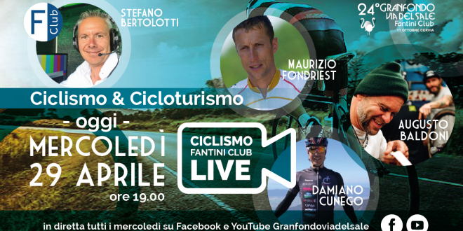2° diretta Facebook e YouTube con Maurizio Fondriest, Damiano Cunego e.. un ospite a sorpresa!