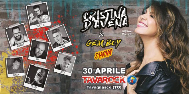 CRISTINA D’AVENA & GEM BOY   30 APRILE AL TAVAGNASCO ROCK DI TAVAGNASCO (TO)