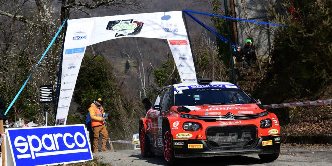 Dominio di Crugnola-Ometto, Citroen C3 Rally2, nell’apertura del Campionato Italiano Assoluto