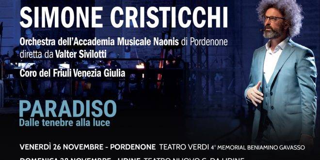 SIMONE CRISTICCHI per Dante Alighieri: a Pordenone e Udine presenta dal vivo il nuovo spettacolo “Paradiso – Dalle Tenebre alla Luce”
