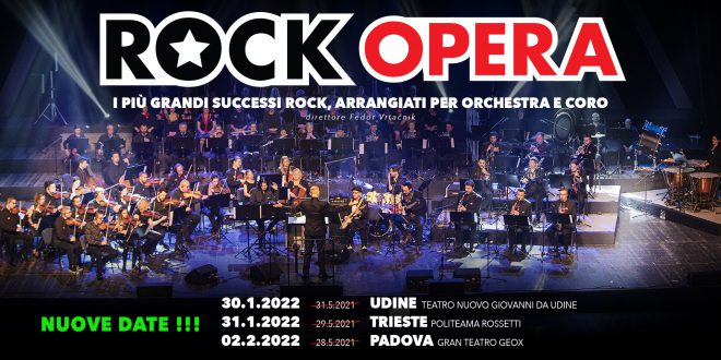ROCK OPERA, posticipati i concerti a Udine, Trieste e Padova