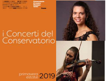 MERCOLEDI’ 29 MAGGIO PIANO-VIOLINO RECITAL i concerti del conservatorio Trieste